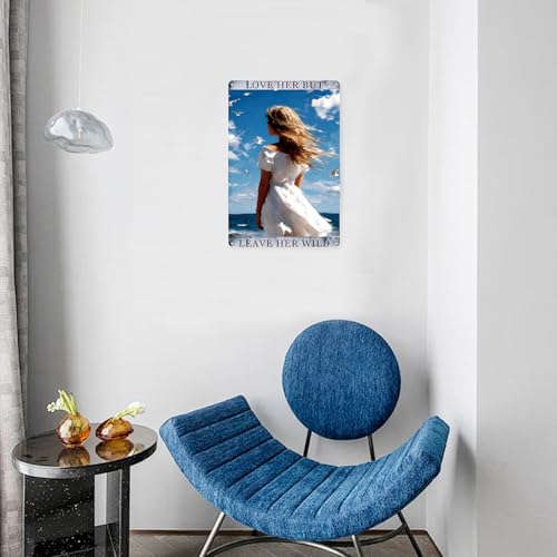 Inspirational Quotes Wall Decor Bed Room Decor Women Encouragement Gifts For Women Mental Health Poster 8×12 Inches Tin Sign - color: Wild, size: 8×12Inches