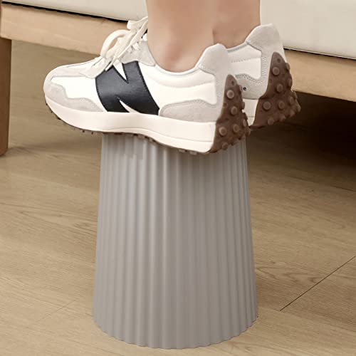 JiatuA Small Trash Can Plastic Wastebasket Round Garbage Container Bin for Bathroom, Kitchen, Bedroom, Home Office, College Dorm, Grey 2 Pack - color: Grey, size: 1.8 Gallons, 2 Pack