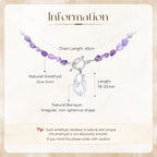 Beaded Necklaces for Women with Baroque Pearl, Turquoise Amethyst Lapis lazuli Tiger Eye Handmade Boho Bead Choker Necklace, Natural Stone Summer Jewelry Birthday Mother Gift for Women - color: Amethyst