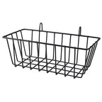 Yaegoo 6 Pack Wire Baskets, Wall Grid Panel Hanging Wire Basket, Black