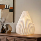 RONDURE 9.1" Modern Ceramic Table Lamp, Fully Dimmable Bedside Lamp for Bedroom Living Room Nightstand, White Translucent Ceramic Shade, Warm Ambient Decorative Corded Lighting, Bulb Included - style: Ariadne