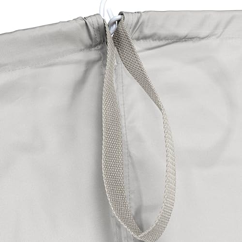 Household Essentials Door Hanging Laundry Bag, Washable Canvas Bag with Loop Handle, Holds Two Loads of Laundry, Great for Dorms and Small Spaces, Grey - color: Grey