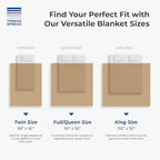 THREAD SPREAD Organic GOTS Certified Cotton Blanket, Twin/Twin XL - 350 GSM, Antistatic, Fuzzy Soft, Lightweight, Sofa, Camping & Travel, All-Season Herringbone Throw, Biege + Stylish Bonus Tote Bag - color: Herringbone - Beige, size: Twin / Twin XL