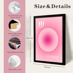 LIANGSU Black Framed Angel Number Affirmations Wall Art Pink Aura Gradient Butterfly Canvas Prints Boho Spiritual Positive Energy Wall Picture for Bedroom Living Room Office 12x16 Inch - color: Pink Affirmations Wall Art, size: 12x16 Inches