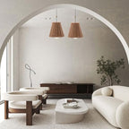 Clip-On Chandelier Lamp Shades Cone Imitation Rattan Lamp Shades Replacement Clip on Lamp Shade for Floor Lamp Pendant Light Wall Sconces, Camel, 5.9in diameter - color: Camel