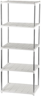 5 Layer Seed Starter Tray, Plant Stand, Storage for Nursery Pot Seedling Cell Tray Container Indoor/Outdoor Plant Rack Holder (White)