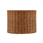Aspen Creative 31604, Drum Spider Lamp Shade, Natural Rattan, 12" Top x 12" Bottom x 9" Height - color: Rattan