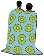 Pure Country Weavers Kiwi Blanket - Garden Floral Gift Tapestry Throw Woven from Cotton - Made in The USA (72x54) - color: Kiwi
