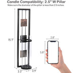Shelving Solution Wall Sconce Candle Holder Metal Wall Decorations for Living Room, Bathroom, Dining Room, Set of 2 - style: Style B