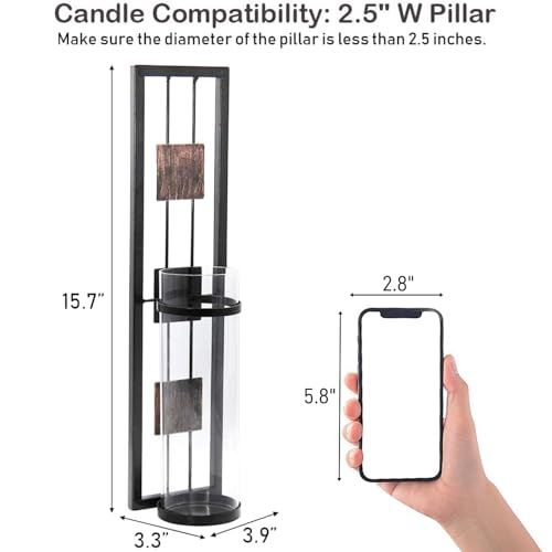 Shelving Solution Wall Sconce Candle Holder Metal Wall Decorations for Living Room, Bathroom, Dining Room, Set of 2 - style: Style B