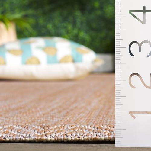 SAFAVIEH Outdoor Accent Rug 2'x3'7" - Courtyard Collection - Coastal Design, Natural & Cream, Durable & Easy Cleaning, Ideal for Patio, Entryway, Mudroom (CY8022-03012) - color: Natural/Cream, size: 2' x 3'7" (Rectangular)