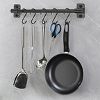 12 Pack 4-1/2 Inch S Hooks, Large Vinyl Coated Closet Hooks Non Slip Heavy Duty for Hanging, Steel Metal Black Rubber Coated for Jeans Plants Clothes Pot Pan Cups Towel - color: Black