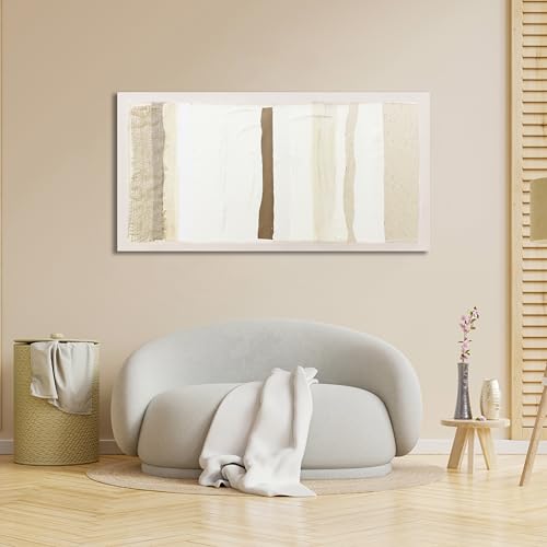 Abstract Wall Art Decor Modern Canvas Art Wall Decor Brown And White Wall Art Decor Minimalist Wall Art Prints Neutral Canvas Wall Art for Living Room 20"X40" for Room Bedroom Office Decor - color: Brown, size: 40"L x 20"W