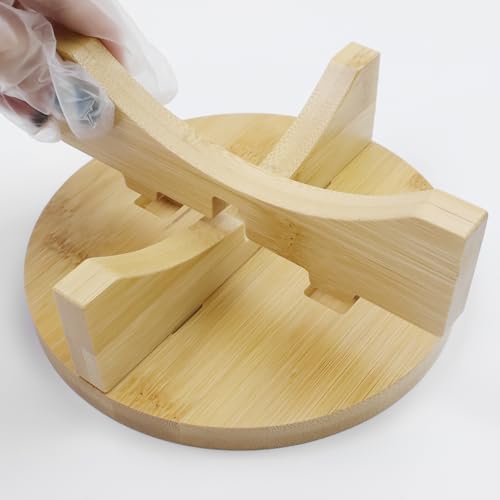 Oedema 6 Inch Indoor Plant Stand Round Solid Wood Flower Stand Mid Century Modern Plant Stand for Displaying, Small Plants, Desktop, Office & Home Decor, 6.02inch/153mm - size: 6inch/153mm