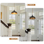 3 Light Plug in Pendant Lights Dome Hanging Lamp with Switch 22 Ft Long Hemp Rope Farmhouse Pndant Light Cord Lighting Fixture DIY Hanging Light - color: B 3 Lights