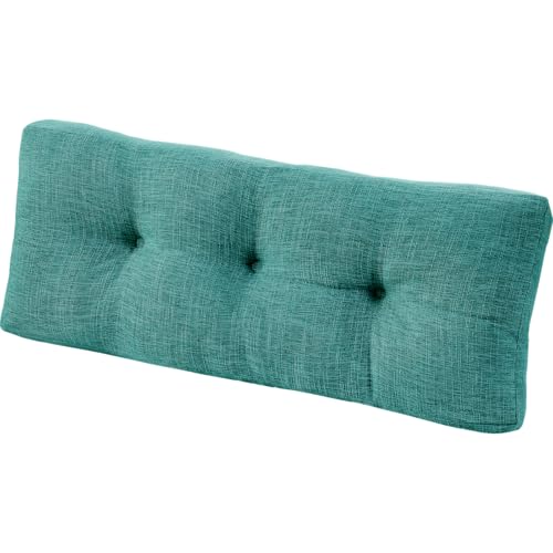 downluxe Indoor Bench Cushion for Indoor Furniture, Non-Slip Tufted Overstuffed Textured Foam Bench Seat Cushion, 36" X 14" X 4", Green, 1 Pack - color: Green, size: 36x14 Inch (Pack of 1)