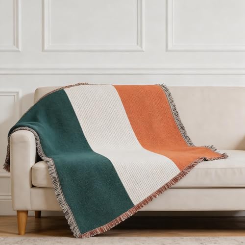 Pure Country Weavers Ireland Flag Blanket - Gift Tapestry Throw Woven from Cotton - Made in The USA (69x48) - color: Ireland Flag