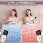 VENTIMI Electric Blanket Queen, 84" x 90" Heated Blanket with 9 Heat Levels & 2-4-8-10 Hours Auto Off, Fast Heating Blanket with ETL & FCC Certification, Beige - color: Beige, size: Queen