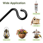 17-Inch 2 Pack Deck Bird Feeder Hanger for Railing, Outdoor Decor Plant Hanger, Balcony Railing Hook - 15LB Capacity - for Hanging Plants, Bird Feeders, Lanterns, Wind Chimes - size: 17 inch 2 Pack