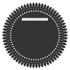 Kelly Miller 36" Large Round Jeweled Wall Mirror, Luxury Diamond Beveled Decorative Mirror for Bedroom Living Room Bathroom Hallway Entryway Fireplace - size: 36"L x 36"W