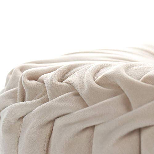Round Filled Cushion,Velvet Cushions,Pleated Round Pillow, Scatter Cushion Home Decorative for Home Sofa Chair Bed Car Decor
