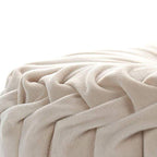 Round Filled Cushion,Velvet Cushions,Pleated Round Pillow, Scatter Cushion Home Decorative for Home Sofa Chair Bed Car Decor