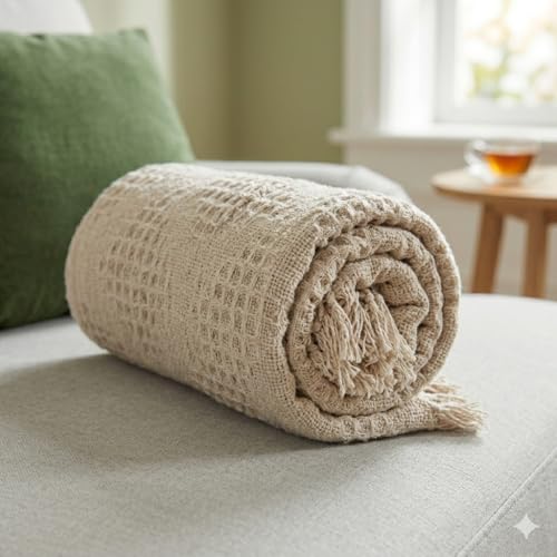 Pure Country Weavers Diamond Natural Weave Blanket - Gift Tapestry Throw Woven from Cotton - Made in The USA (69x48) (Diamond) - color: Diamond