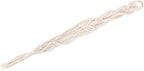 KIMISS Bohemian Style Tassel Flowerpot Plant Hanger - Hand Woven Cotton Rope Hanging Decor for IndoorOutdoor (Work-Woven Cotton Rope Flower Pot mesh Bag)