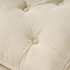 28-Inch Lofton Pillow Top Ottoman, Cream