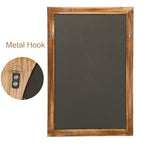 ULIKE Rectangular Wood Mirror with Natural Wooden Bead Frame, 24x36 Inch Rustic Farmhouse Wall Mirror for Bathroom Nursery Bedroom Living Room Brown - color: A Bead Rustic Brown