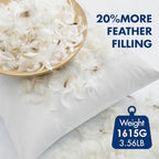 MIULEE Pack of 4 26x26 Euro Pillow Inserts, Premium Feather and Down Decorative Throw Pillows, Fluffy and Choppable, Cotton Fabric for Sofa Bed Couch - size: 26x26 Inch