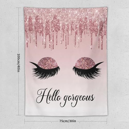 Eyelashes Tapestry Wall Hanging Tapestries Wall Backdrop Room Poster Art Aesthetic Decor for Home Office Bedroom Living Room Dorm 30"x40" - color: Eyelashes-3, size: 40"L x 30"W