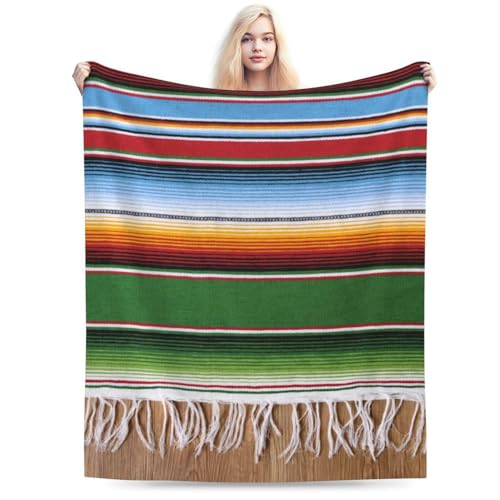 HGOD DESIGNS Mexican Style Throw Blanket Mexican Traditional National Blanket Super Soft Flannel Throw Blanket Lightweight Plush Fuzzy Bed Blanket for Bedding Sofa and Travel 40"X50" - color: Mexican Style, size: 40x50 inch