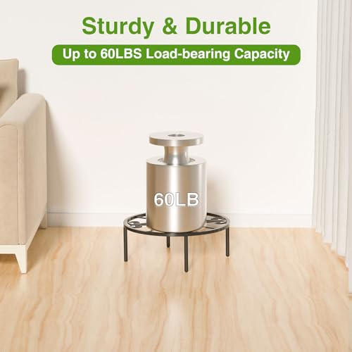 bussdis 10.24IN Short Plant Stand-Heavy Duty Flower Pot Stand, Potted Plant Holder, Anti-rust Metal Plant Pot Shelf for Room Indoor and Outdoor Courtyard, Gardens.
