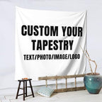 Personalized Tapestry Custom Tapestry Upload Images Banners and Signs Customize For Bedroom Tapestrys Decor Living Room Home - size: 59"L x 59"W