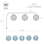 Cobus CozyHome Lantern String Lights Outdoor - 20 Lantern LEDs & 23 ft with 8 Modes | Warm White Outdoor Lampion String Lights Electric Lighting 23 ft Christmas Light - size: Plug - 20 Lanterns - Remote Control