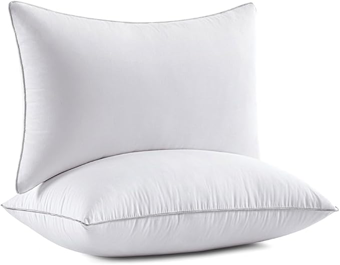 MIULEE 12 x 20 Pillow Inserts (Set of 2) -Decorative Throw Pillows with 100% Cotton Covers Rectangle for Sofa Couch
