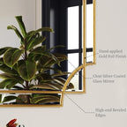 Kelly Miller 70"x30" Large Gold Beveled Full Length Mirror, Traditional Farmhouse Rectangular Wall Mirror for Bedroom, Living Room, Hallway, Entryway - size: 70"L x 30"W