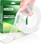 EZlifego Double Sided Tape Heavy Duty(Extra Large 16.5FT), Nano Adhesive Mounting Tape Wall Decor,Sticky Picture Hanging Adhesive Strips Poster Tape - size: 16.5 Feet
