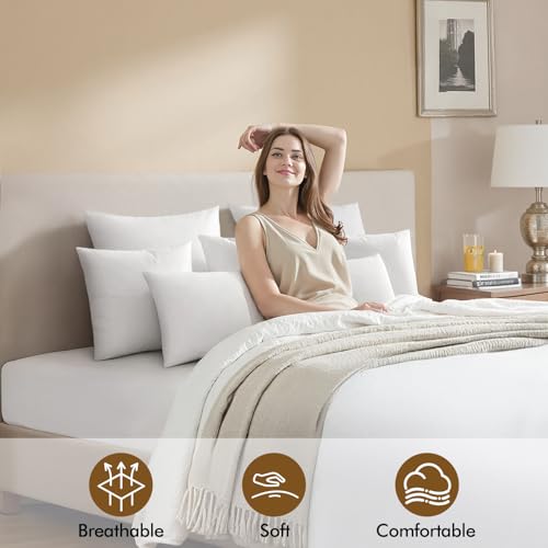 MIULEE 14x36 Inch Pillow Insert, Throw Pillow for Bed Sofa Couch Rectangle Decorative Lumbar Virgin Microfiber Stuffer - size: 14x36 Inch (Pack of 1)