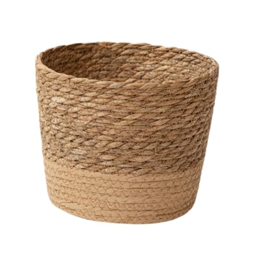 MagiDeal Woven Planter Basket,Storage Bins Ornament Flower Vase Flower Pot Planter Containers for Kitchen Home Outdoor,Office Picnic, M - size: Medium