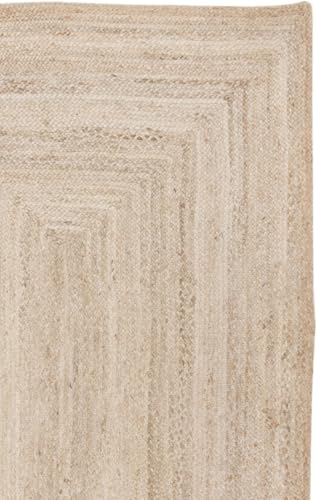 SAFAVIEH Area Rug 3x5 Oval - Cape Cod Collection - Natural Brown, Handmade Braided Flat Weave Jute (CAP252A) - size: 3' x 5' (Oval)