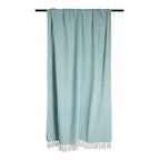 DII Herringbone Striped Collection Cotton Throw Blanket, 50x60, Aqua (Pack of 12) - color: Aqua, size: 50x60" (Pack of 12)