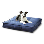 South Pine Porch Mila Square Tufted Pillow Style Dog Bed, Cobalt, Small (24" x 24") - color: Cobalt, size: Small (24" x 24")