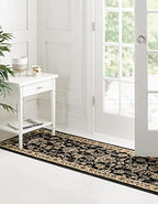 Unique Loom Sialk Hill Collection Area Rug - Washington (2' 2" x 8' 2" Runner Black/Gray) - color: Black/Gray, size: 2'2" x 8'2" (Runner)