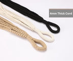Giant XXL 55 Inches Macrame Planter Hanger Large for 15 inch Pot + Swag Hook | Extra Large Hanging Planter for Indoor Plants | No Pot/Plant Included (XXL) - color: Beige