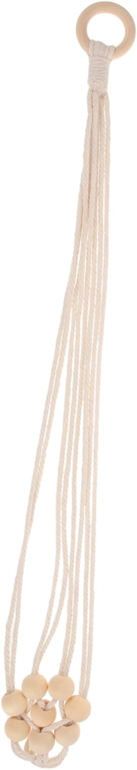 BESPORTBLE Macrame Hanging Planter Basket for Indoor Plants Handwoven Boho Plant Hanger Versatile Wall and Ceiling Decor for Home Office and Balcony Garden