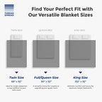 THREAD SPREAD 100% Pure Cotton, Luxury Twin/Twin XL Size White Blanket - Herringbone Pattern, Soft & Cozy Premium Fall Throw Blanket for All Seasons, 350 GSM & 68 x 92 with Free Tote Bag - color: Herringbone - White, size: Twin / Twin XL