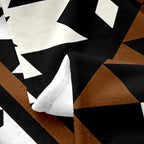 Erosebridal Rustic Western Fleece Flannel Blanket for Sofa Bed,Southwestern Aztec Throw Blanket Bohemian Bed Blanket Ethnic Mexican Style Geometric Diamond Fuzzy Blanket Brown Black Queen 90x90 - color: Multi 242, size: Queen