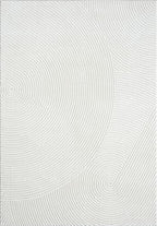 Abani Cream Area Rug for Living Room, Bedroom - Zen Reiki Pattern- 2 x 3 -Durable & Easy to Clean - color: Cream, size: 2' x 3' (Rectangular)